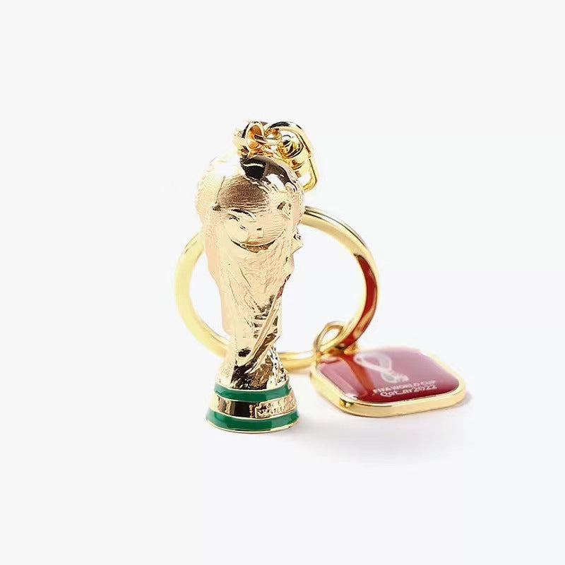 Football World Cup Zinc Alloy Key Chain Featuring Durable Material For Fans And Collectors