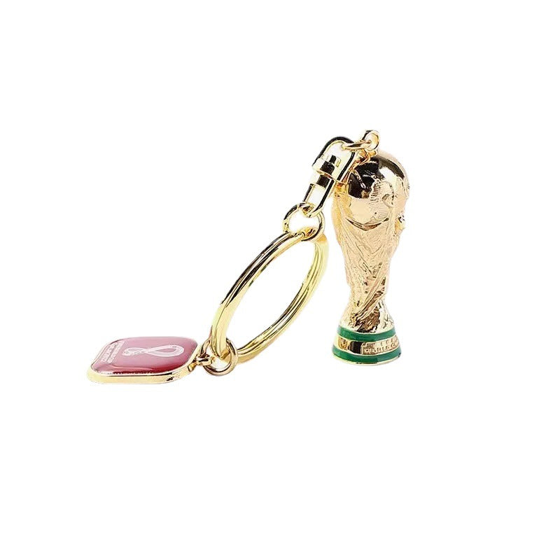 Football World Cup Zinc Alloy Key Chain Featuring Durable Material For Fans And Collectors