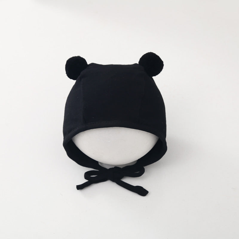 Adorable Baby Ball Cap Spring Autumn Unisex Infant Ear Protection Hat Children's Summer Ball Cap Design Simple Print Hoodie