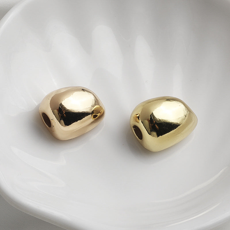 Copper Spacer Bars With 14K Real Gold Plated Electroplated Finish, Gold Jewelry Accessories In Commute Style