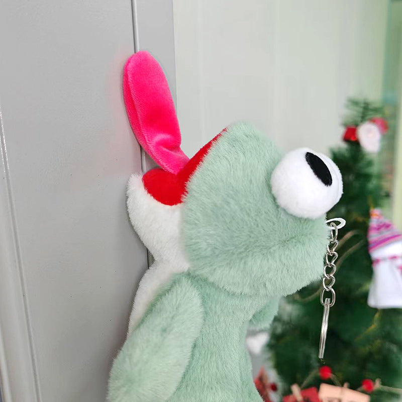 Funny Animal Magnetic Lizard Stuffed Plush Toy Keychain Made Of Soft Synthetic Fibre, Perfect For Kids And Collectors