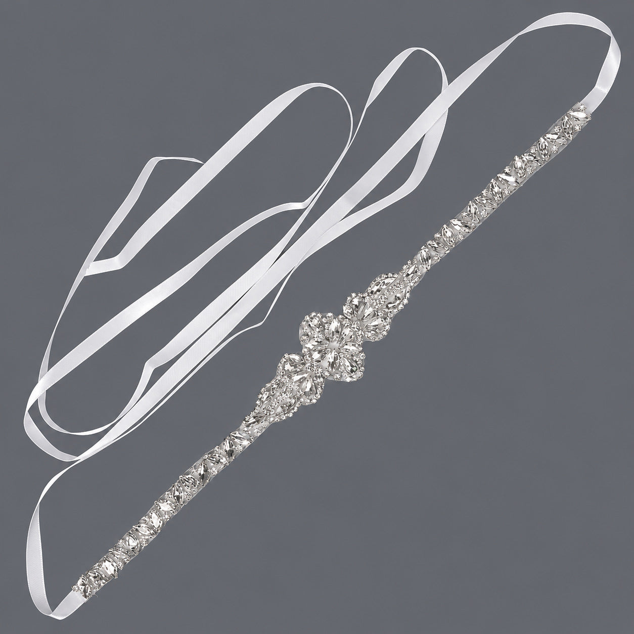 Fashion Geometric Woven Fabric Rhinestone Women's Chain Belts 1 Piece