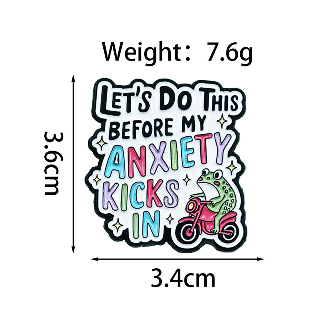Frog Pin Made Of Zinc Alloy Featuring Enamel Craft