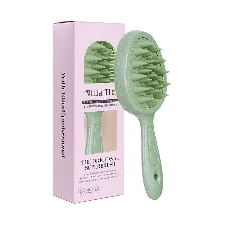 New Arrival Hot Sale Avocado Comb Smooth Hair Without Knotting Portable Massage Comb Wet And Dry Dual-Use Shampoo Brush