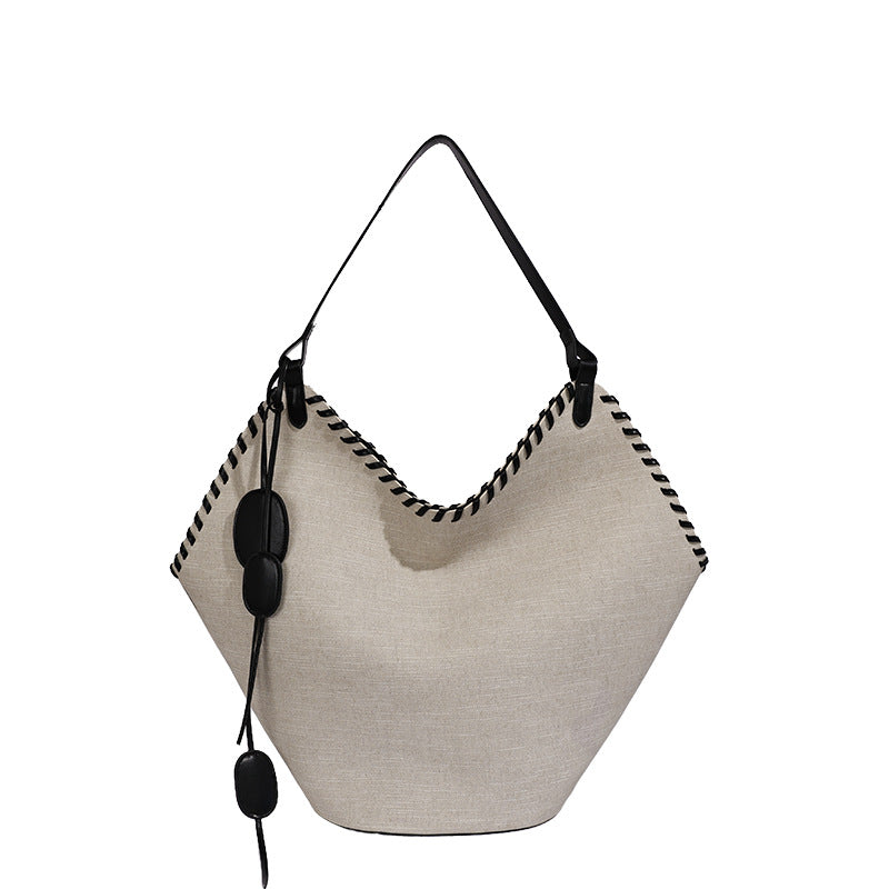Color Block Square PU Leather Tote Bag For Women With Single Shoulder Strap, Perfect For Spring