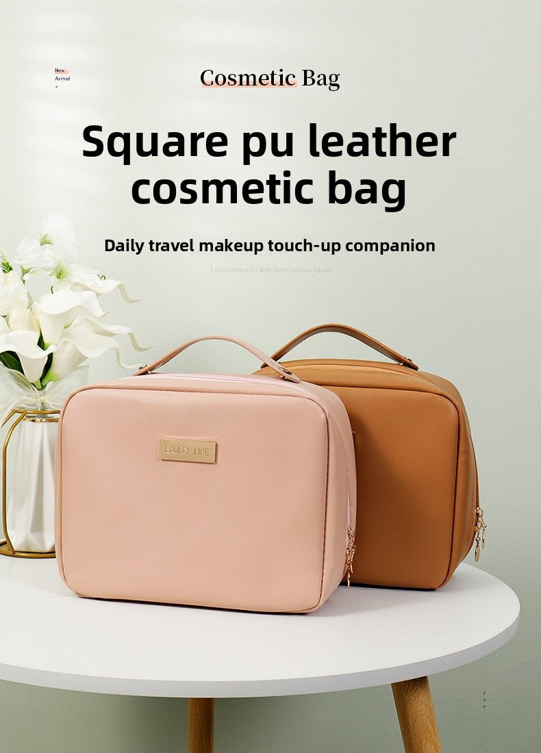 Nordic Style Solid Color Storage Bag Made Of Durable PUR Material With Convenient Storage Features