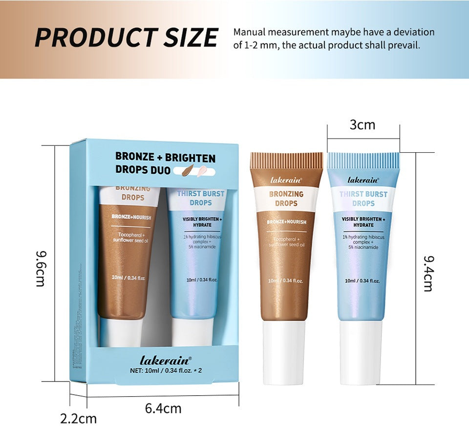 Brown  Liquid Cosmetic Featuring Hydrating Formula For Skin Care
