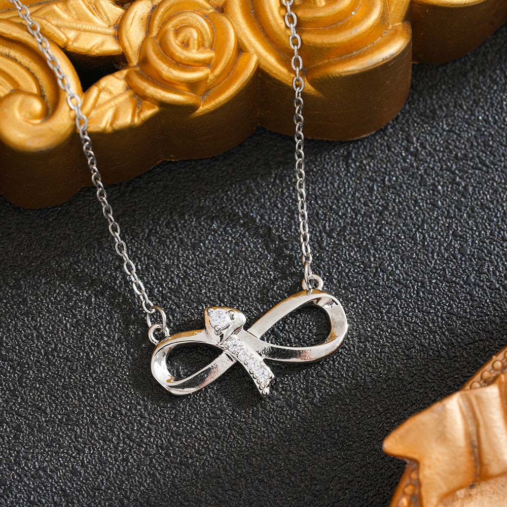 Heart Shape Necklace For Women In 18K Real Gold Plated Titanium Steel With Zircon Inlay And Cable Chain