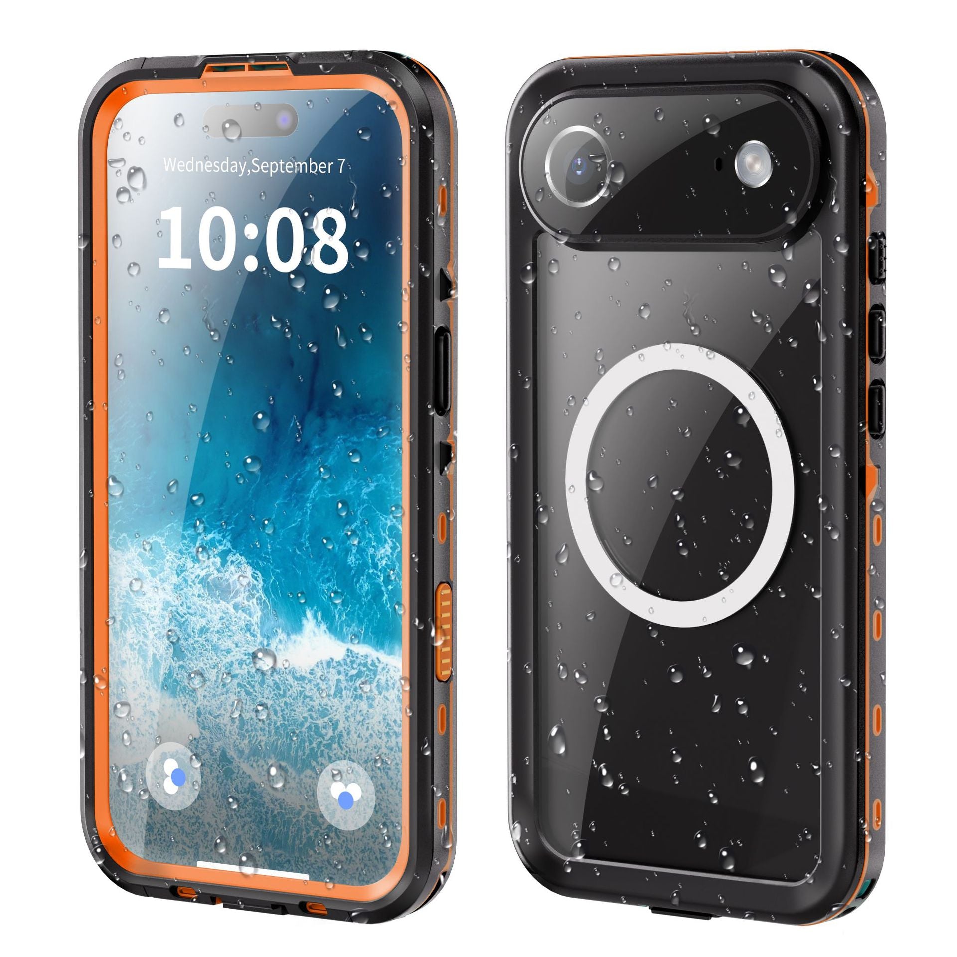 Fruit Pattern TPU Phone Case In Dyed Black For Apple IPhone Protection