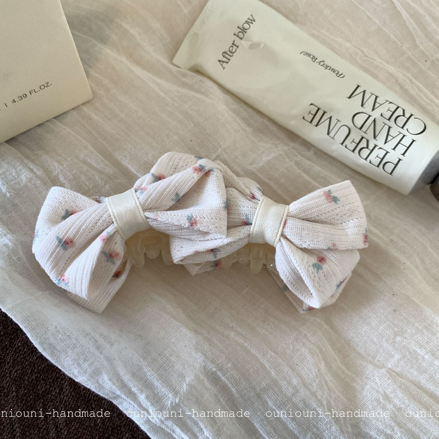Ditsy Floral New Style Hairpin In Natural Pink Featuring Cloth Material