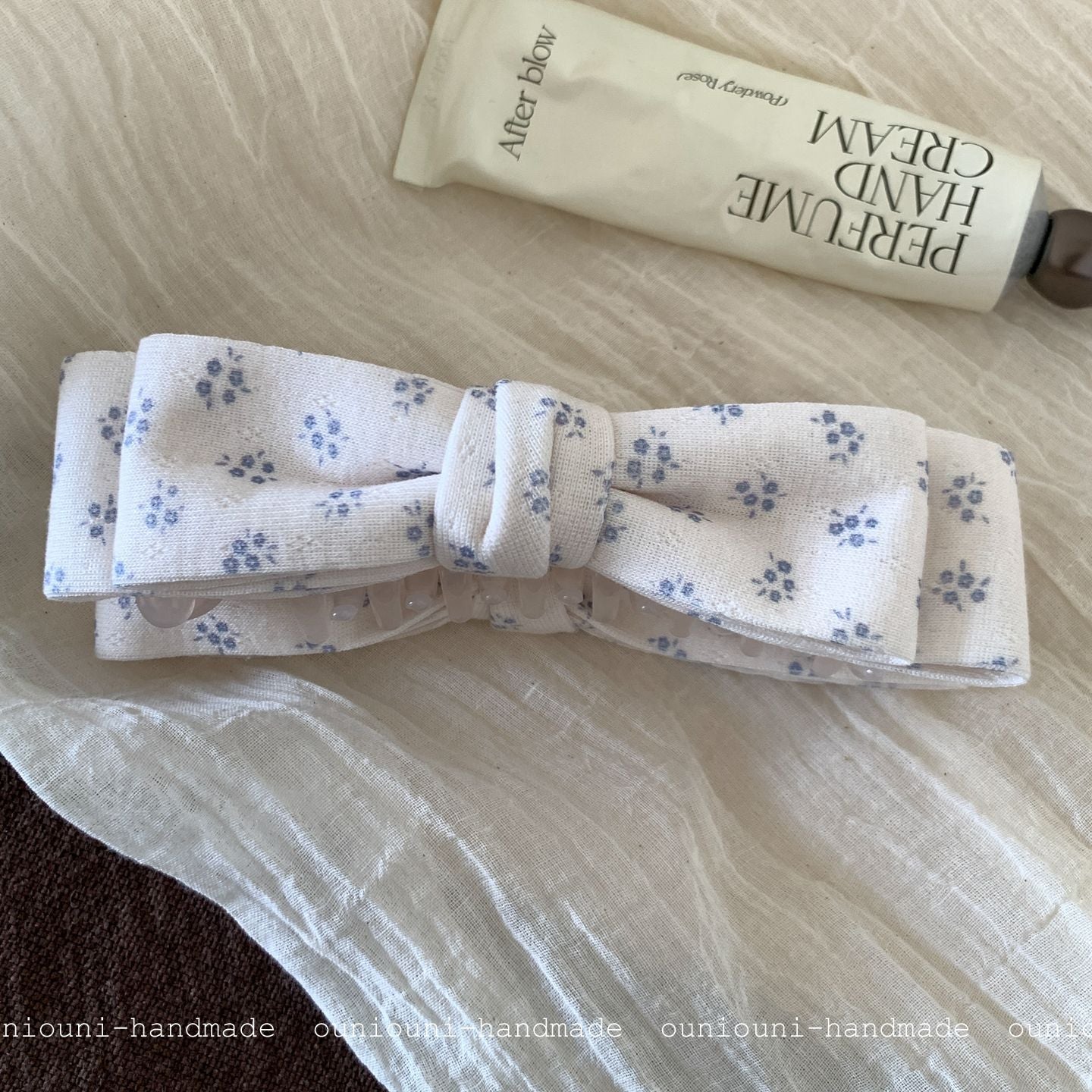 Ditsy Floral New Style Hairpin In Natural Pink Featuring Cloth Material