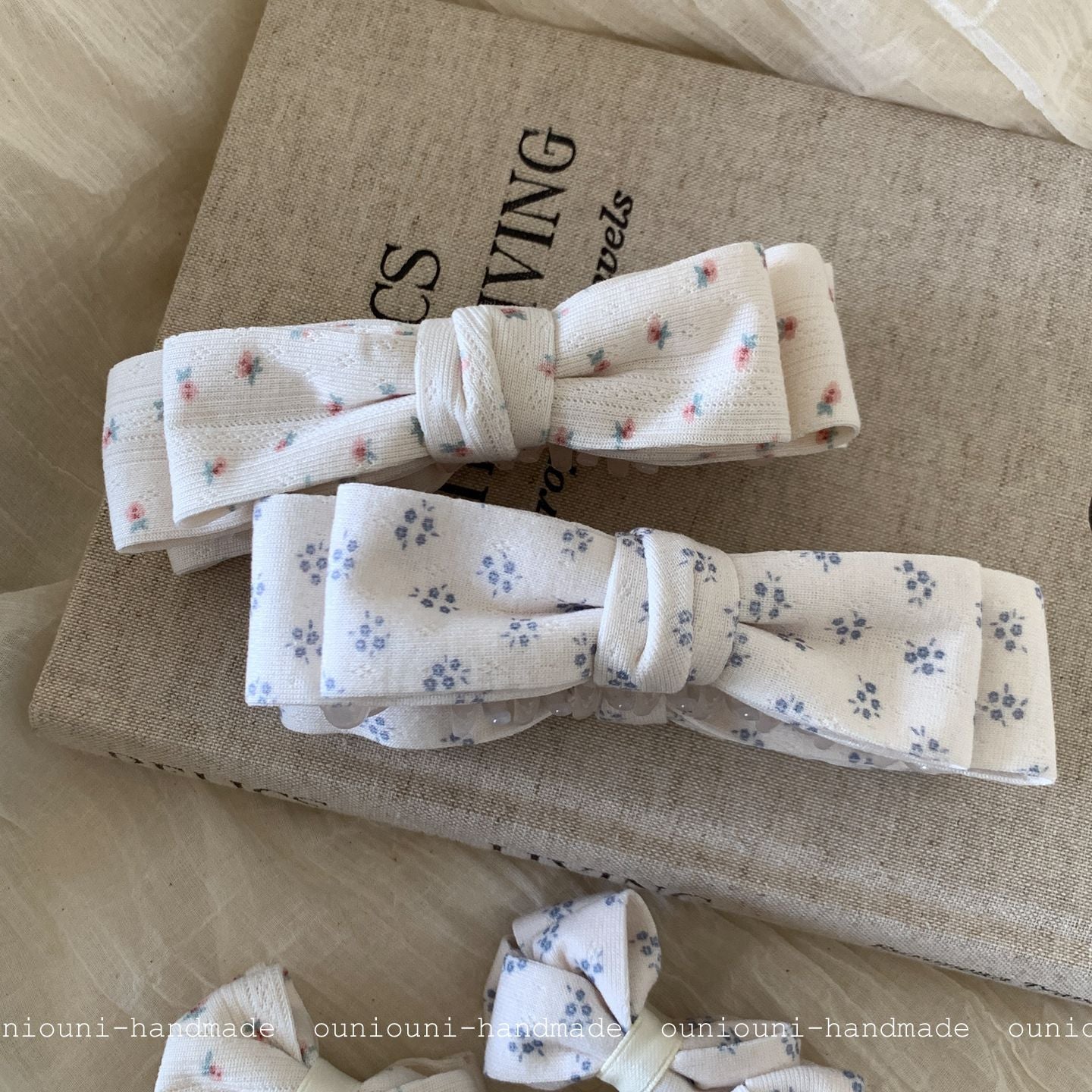Ditsy Floral New Style Hairpin In Natural Pink Featuring Cloth Material