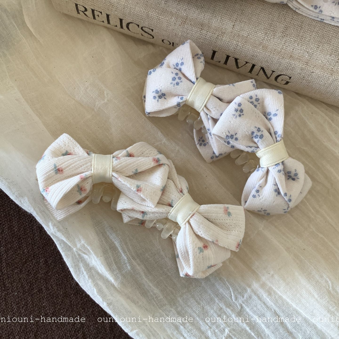 Ditsy Floral New Style Hairpin In Natural Pink Featuring Cloth Material