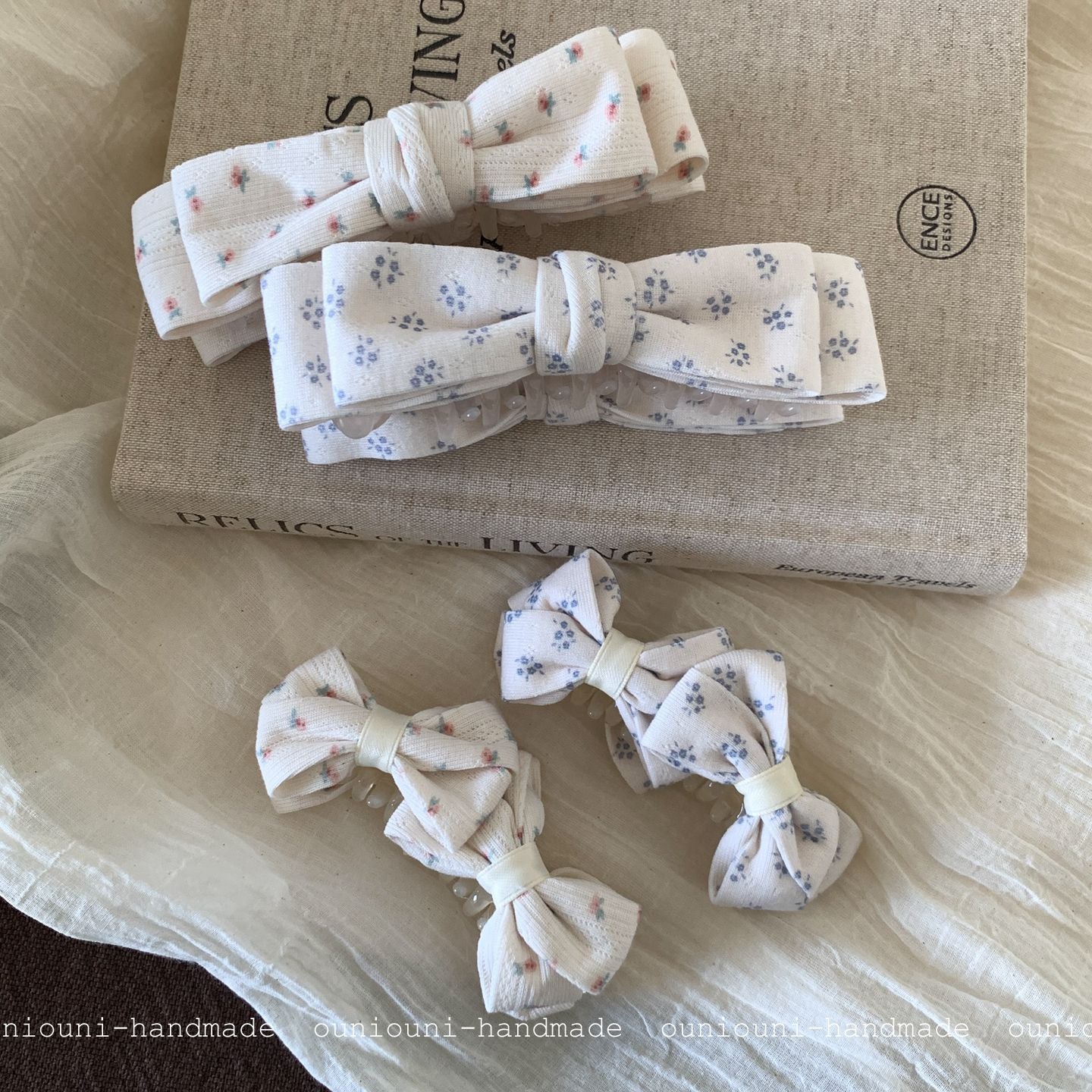 Ditsy Floral New Style Hairpin In Natural Pink Featuring Cloth Material