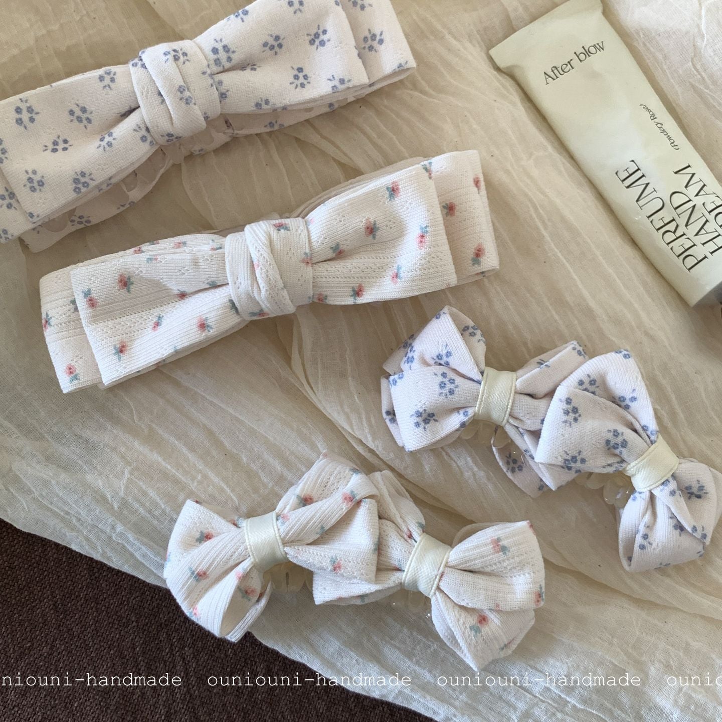 Ditsy Floral New Style Hairpin In Natural Pink Featuring Cloth Material