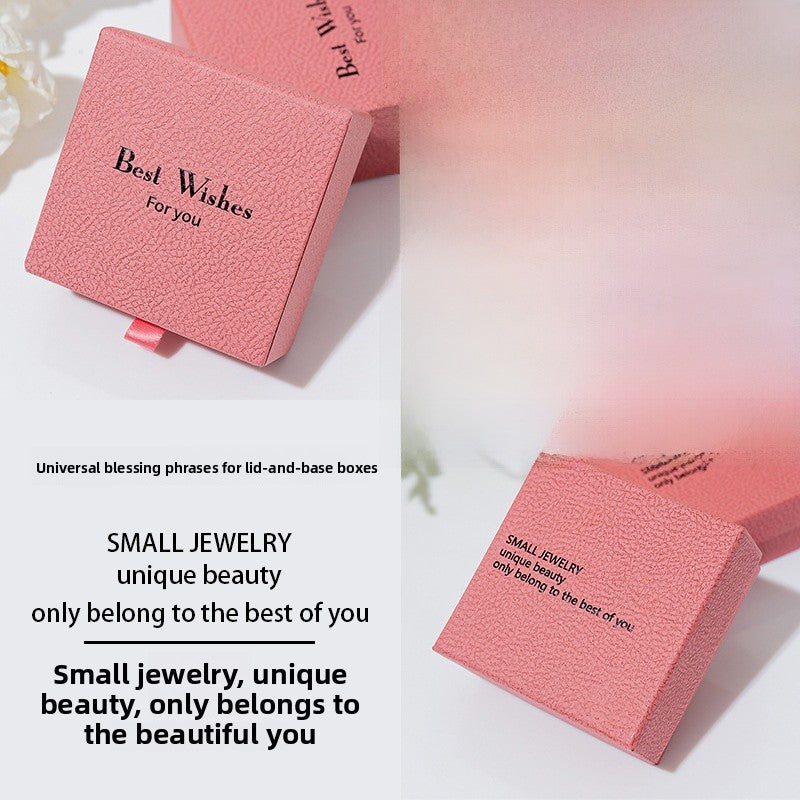 Natural Pink Paper Jewelry Box For Elegant And Eco-Friendly Jewelry Storage