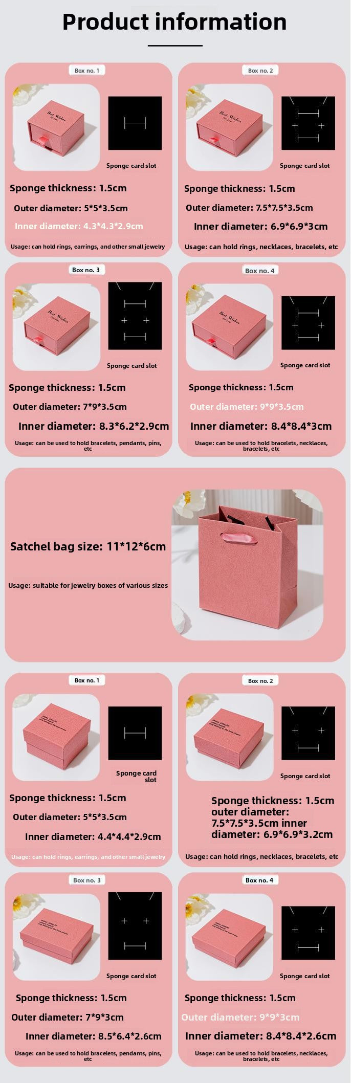 Natural Pink Paper Jewelry Box For Elegant And Eco-Friendly Jewelry Storage