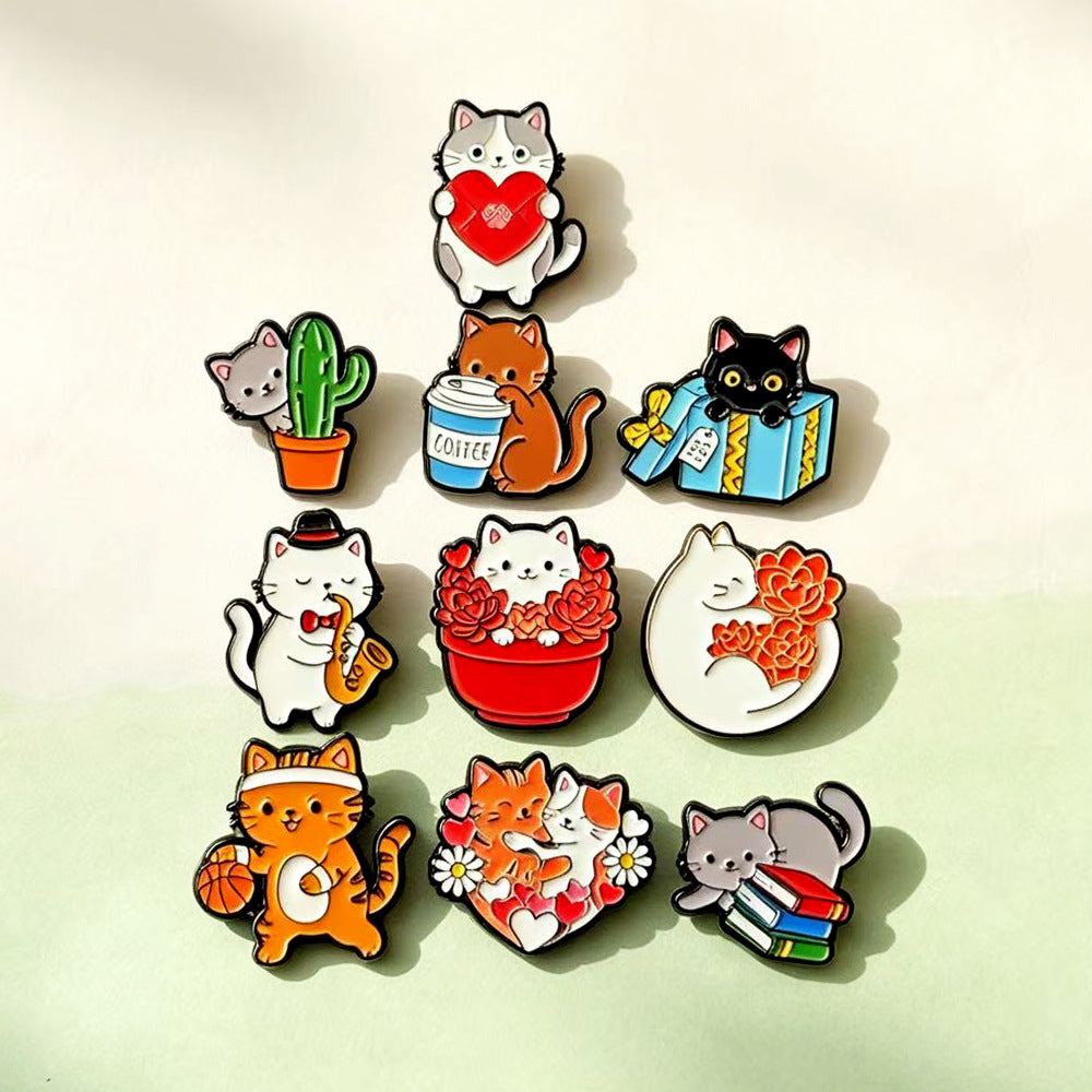 Animal Pin Made Of Alloy Featuring Electroplated Craftsmanship