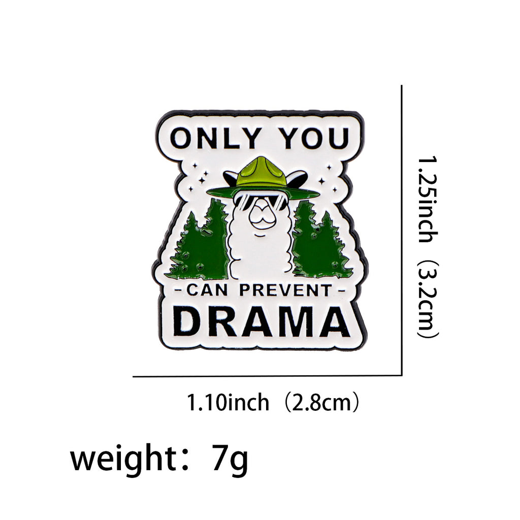 Alpaca Pin Made Of Durable Zinc Alloy