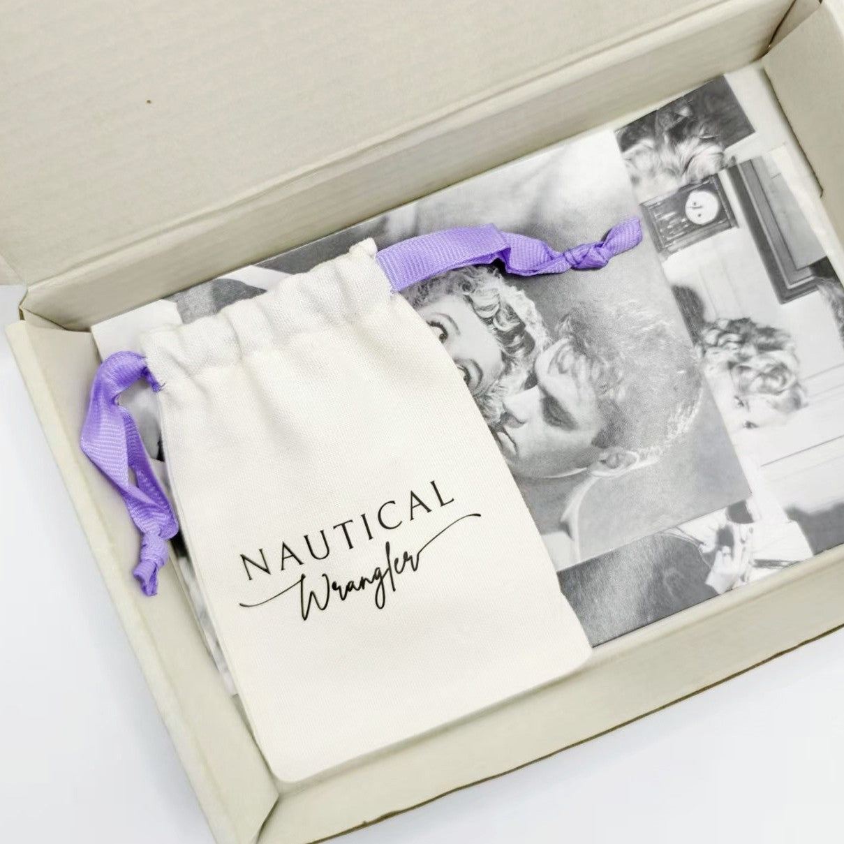 Cotton Jewelry Packaging Bags With Drawstring, Purple Gift Wrapping Supplies For Parties