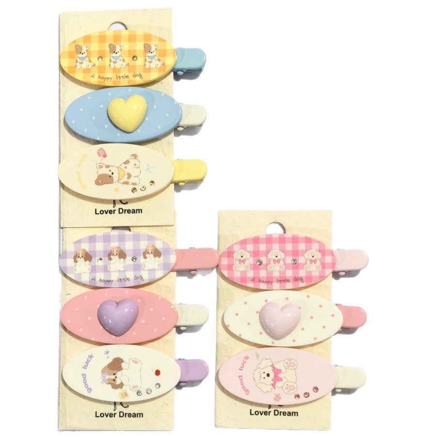 New Style Cat Hairpin For Women In Yellow, Made With Mixed Materials, 3 PCS/Package