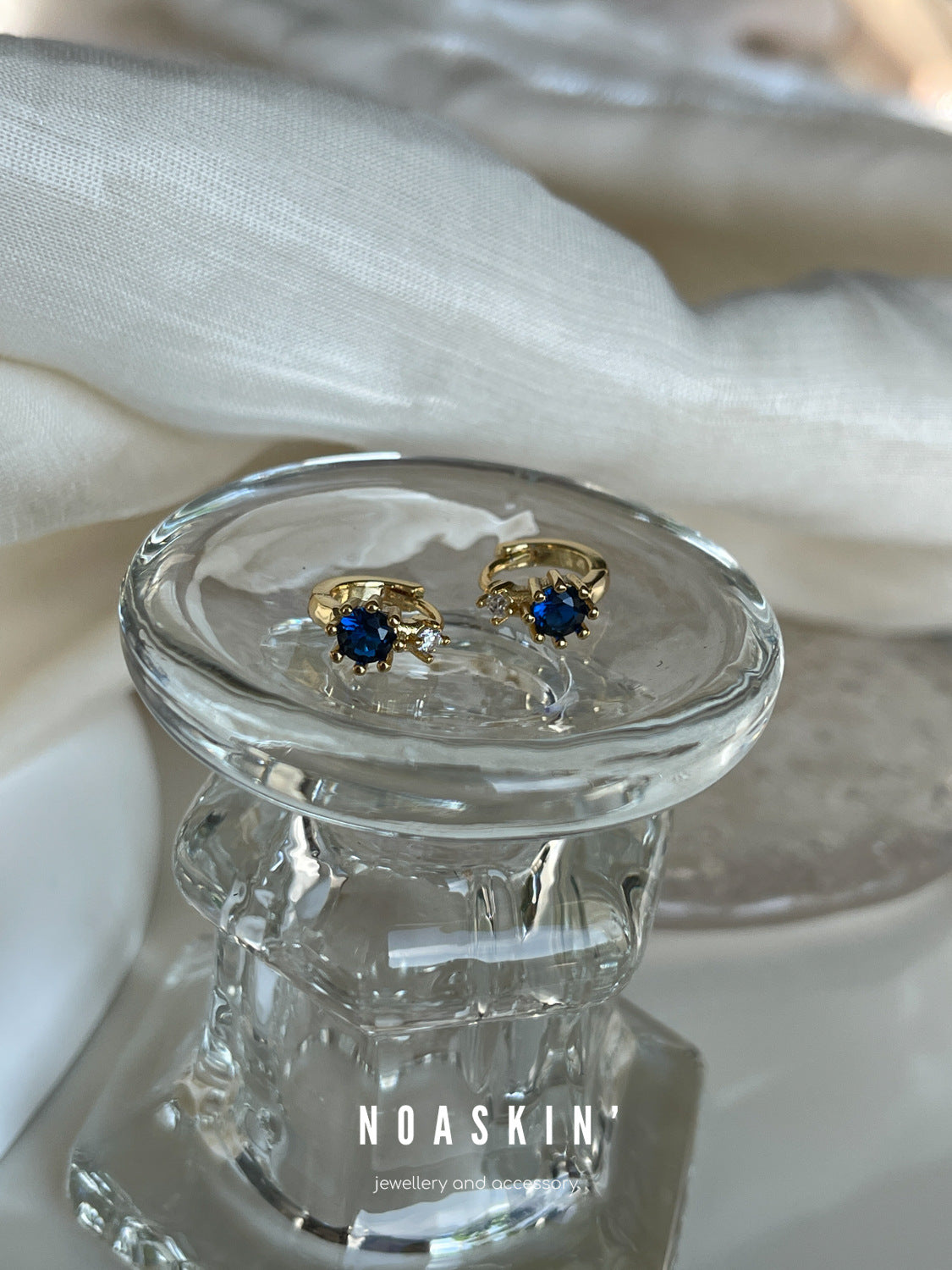 Geometric Hoop Earrings For Women In 925 Sterling Silver With 18K Gold Electroplated Finish