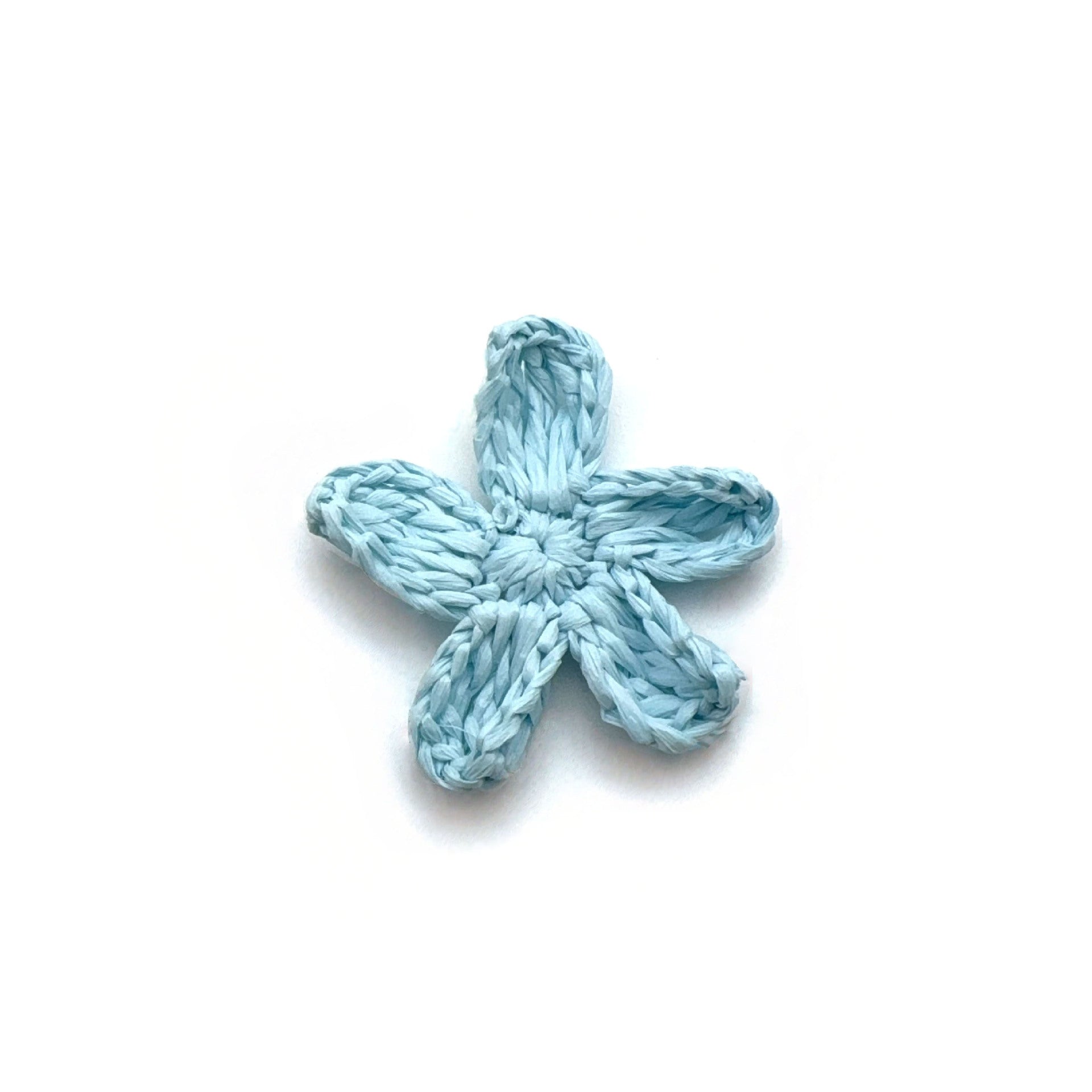 Original Design Knitted Raffia Flowers Jewelry Accessories In Rose Red