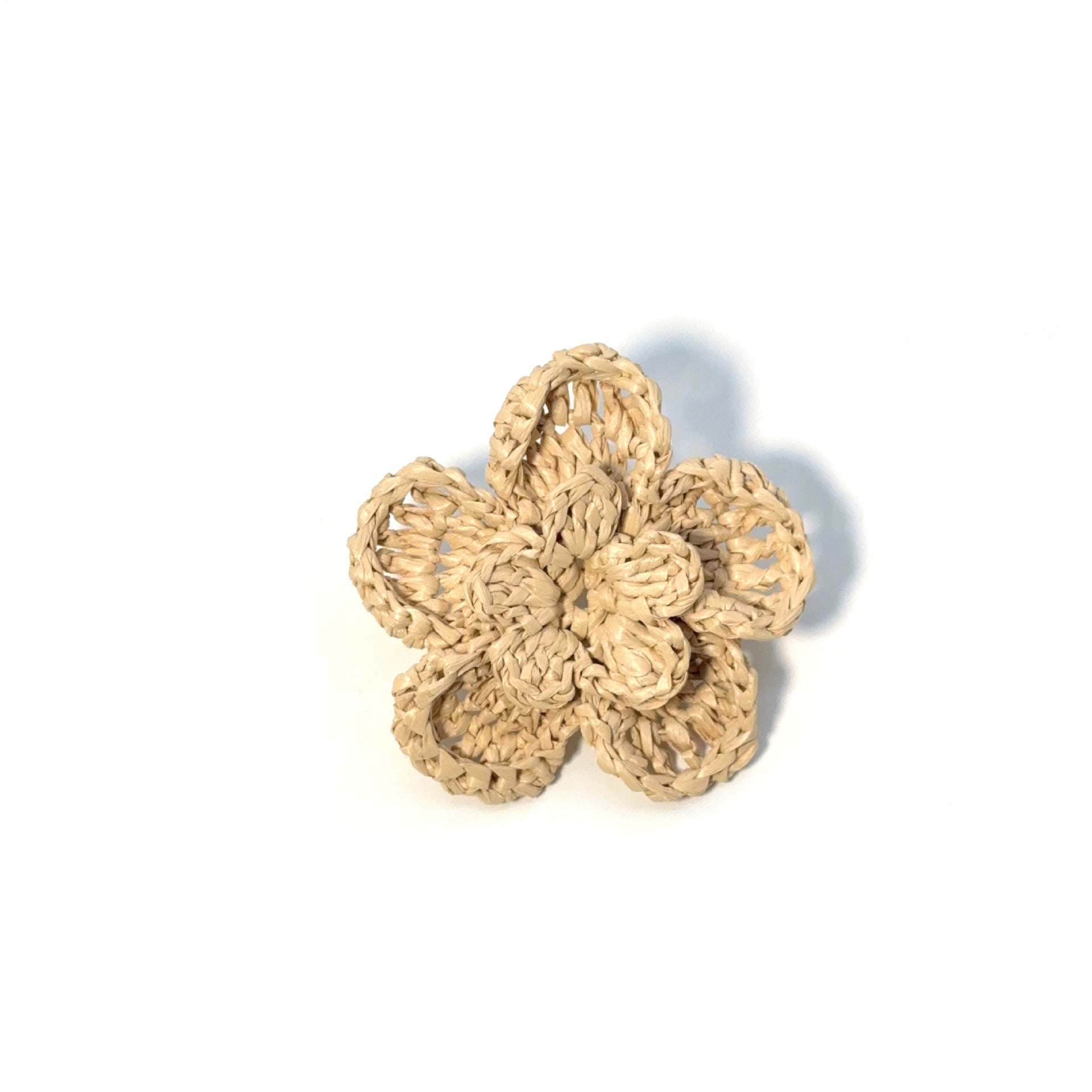 Knitted Raffia Flowers Jewelry Accessories In Green, Featuring Commute Style