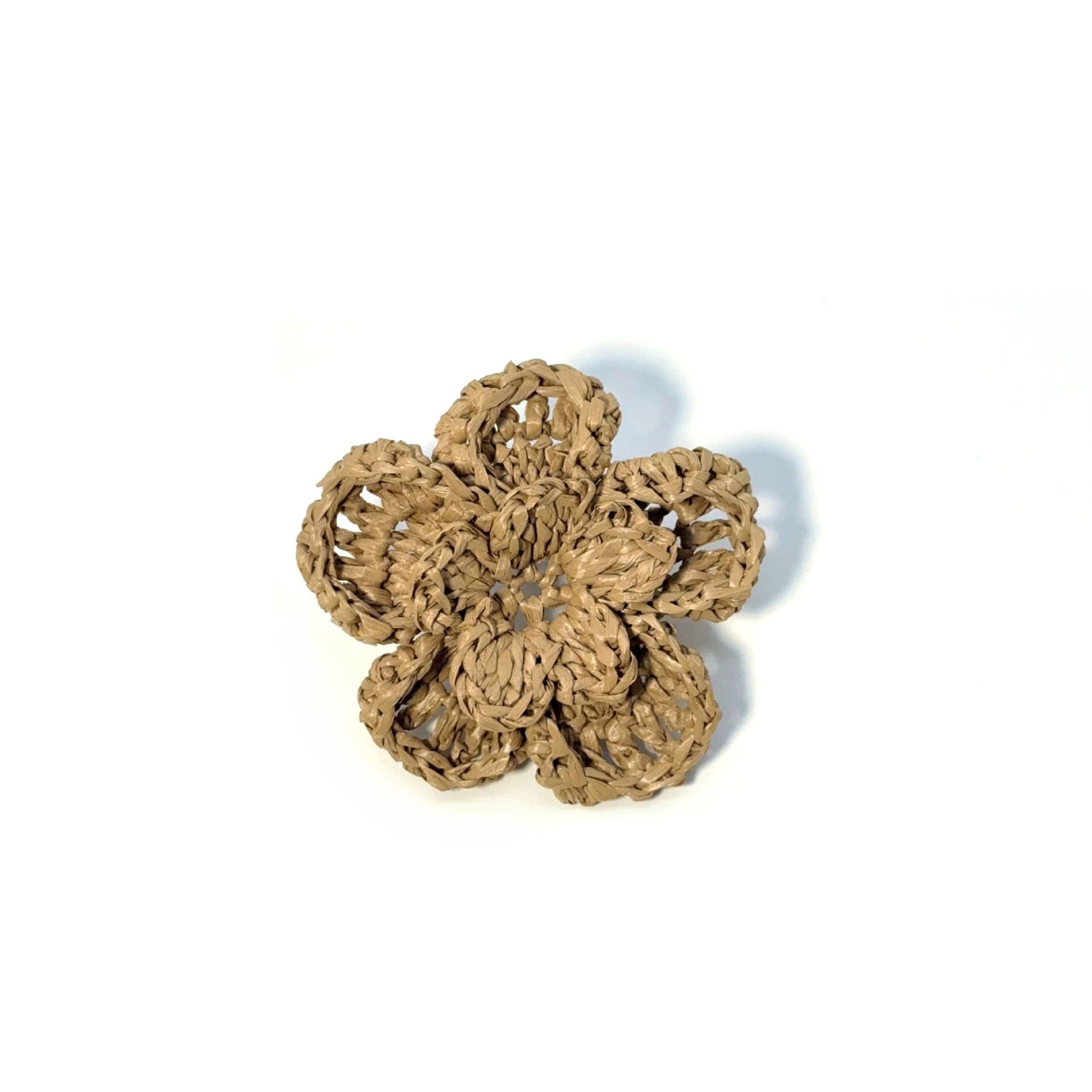 Knitted Raffia Flowers Jewelry Accessories In Green, Featuring Commute Style