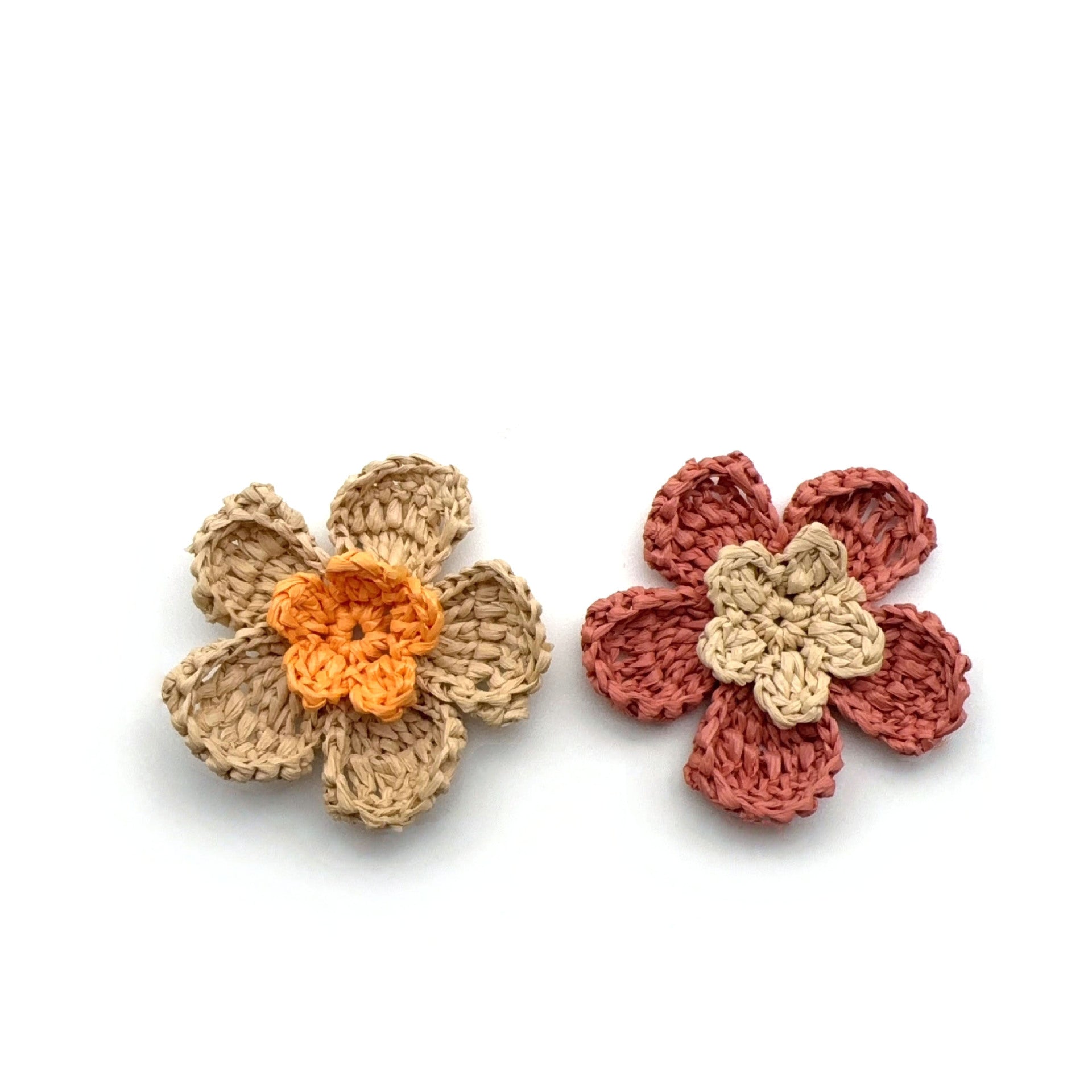 Original Design Flowers Patch Made Of Raffia, Perfect For Jewelry Accessories
