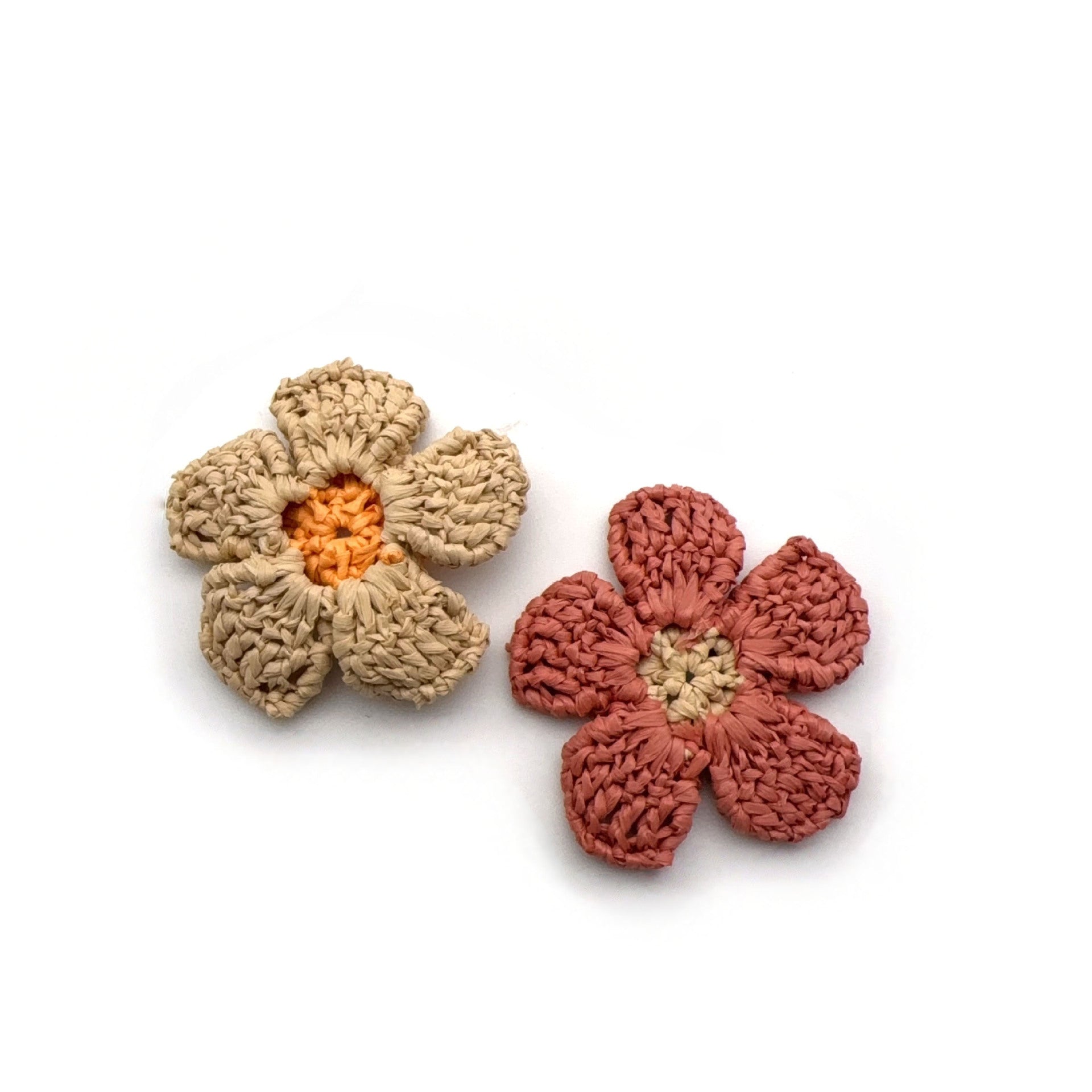Original Design Flowers Patch Made Of Raffia, Perfect For Jewelry Accessories
