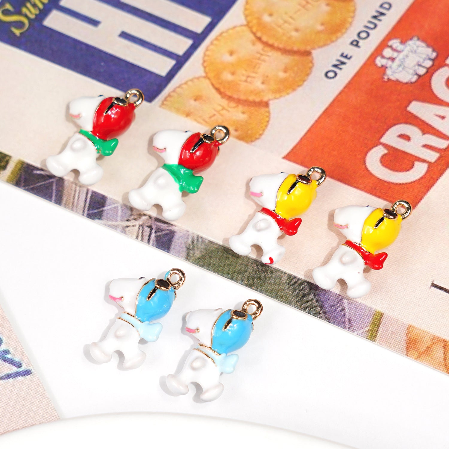 Cartoon Character Alloy Pendant With Enamel Craft In Yellow, Cartoon Style Jewelry Accessories