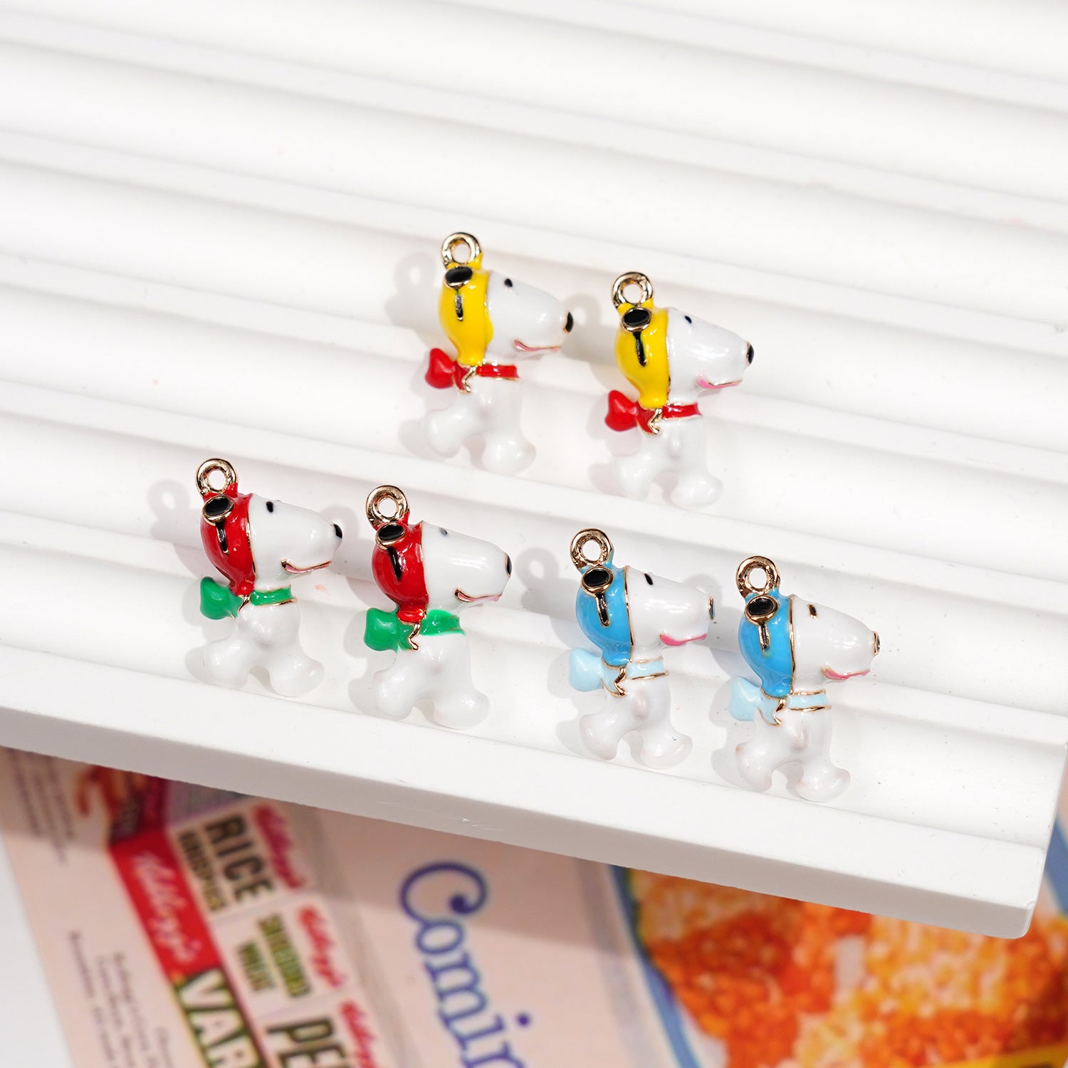 Cartoon Character Alloy Pendant With Enamel Craft In Yellow, Cartoon Style Jewelry Accessories