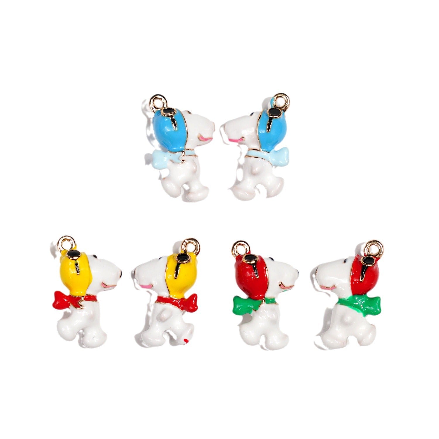 Cartoon Character Alloy Pendant With Enamel Craft In Yellow, Cartoon Style Jewelry Accessories