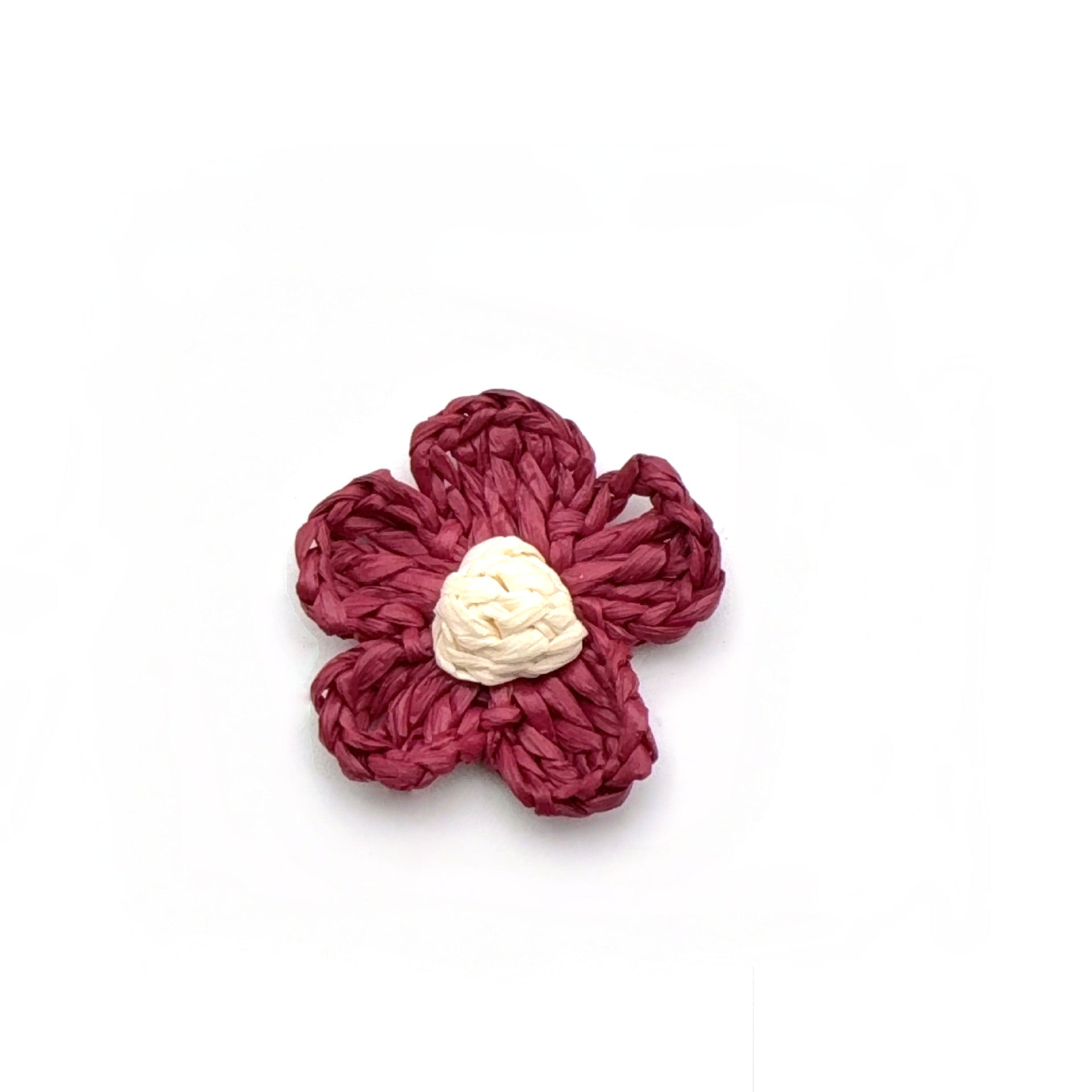 Knitted Raffia Flowers Jewelry Accessories In Blue Featuring Pastoral Style
