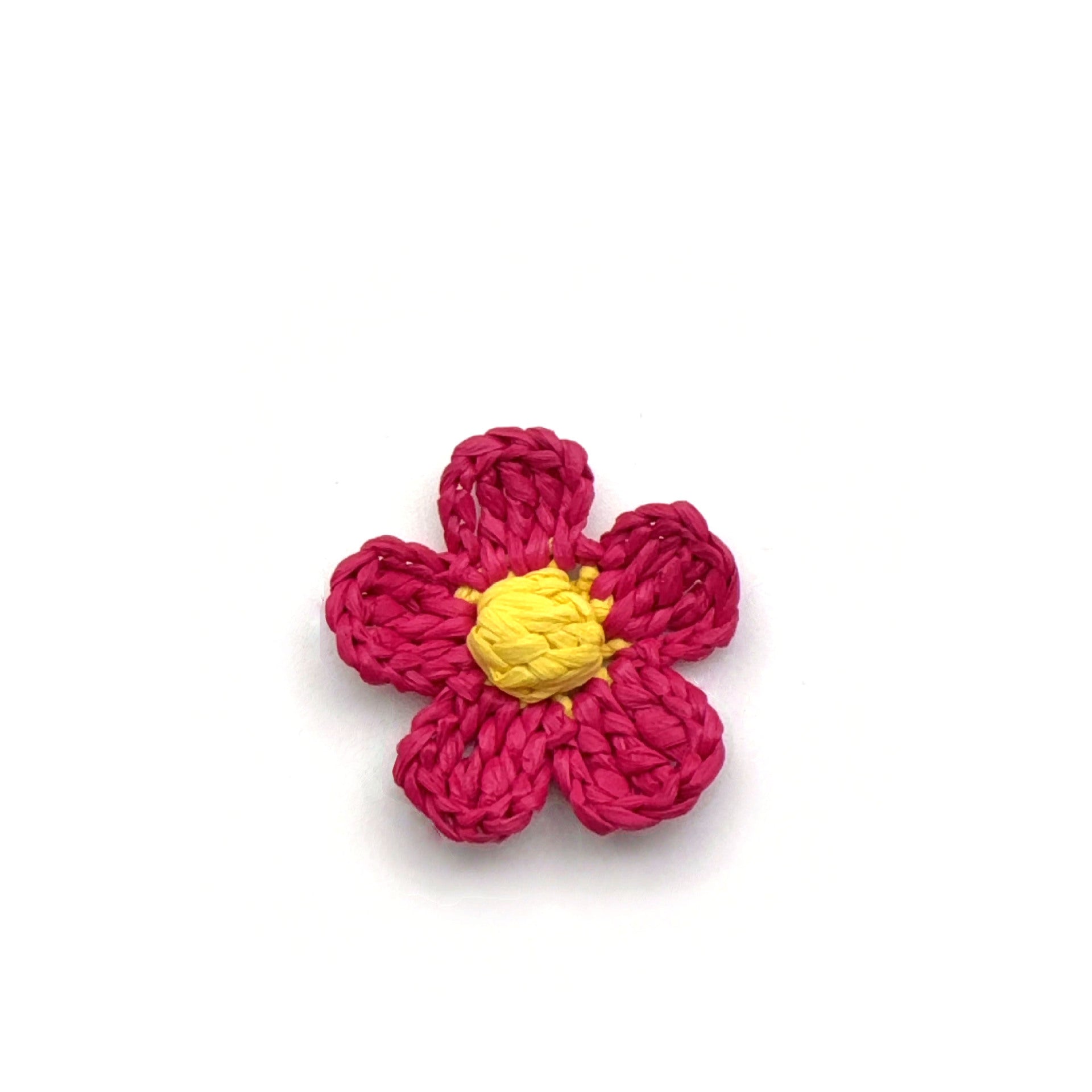Knitted Raffia Flowers Jewelry Accessories In Blue Featuring Pastoral Style