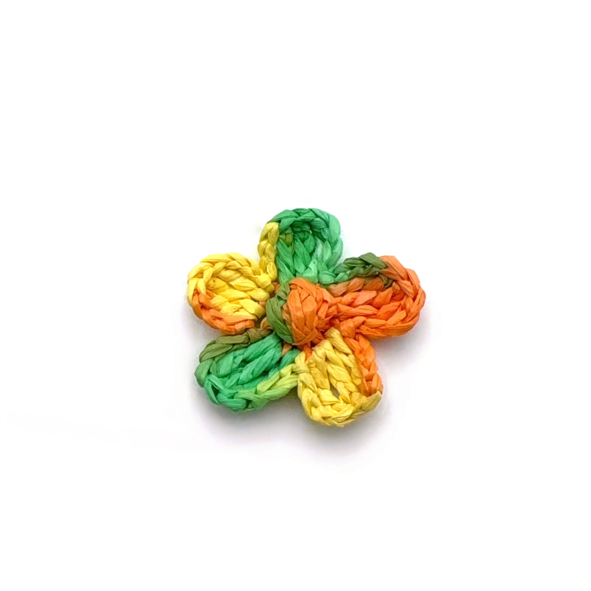 Knitted Raffia Flowers Jewelry Accessories In Blue Featuring Pastoral Style