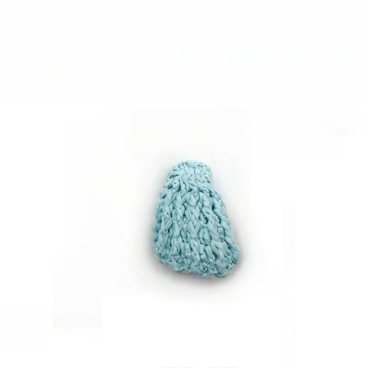 Knitted Raffia Shell Pattern Jewelry Accessory In Dark Blue, Perfect For Vacation Style