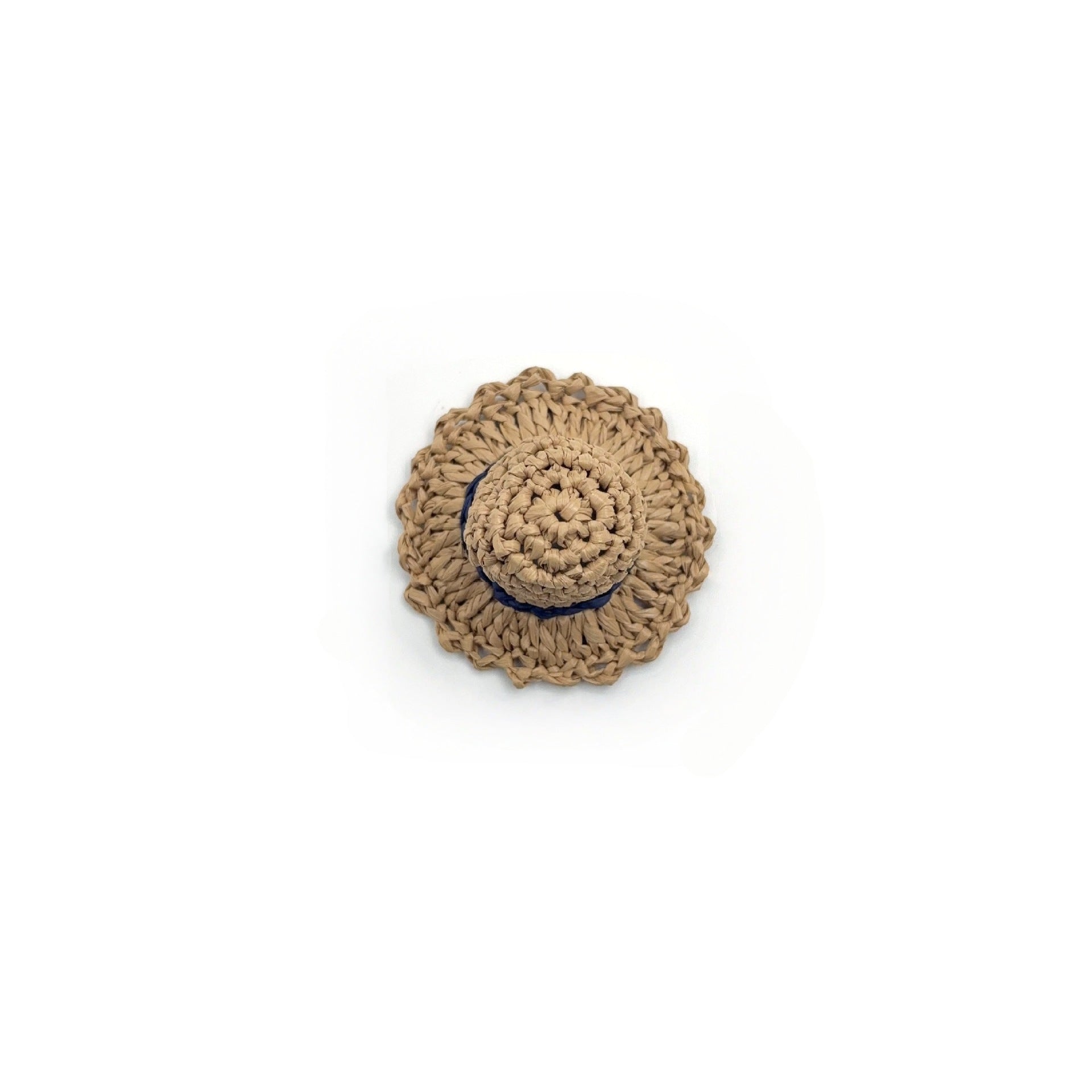 Knitting Jewelry Accessories Made With Raffia In Yellow Color