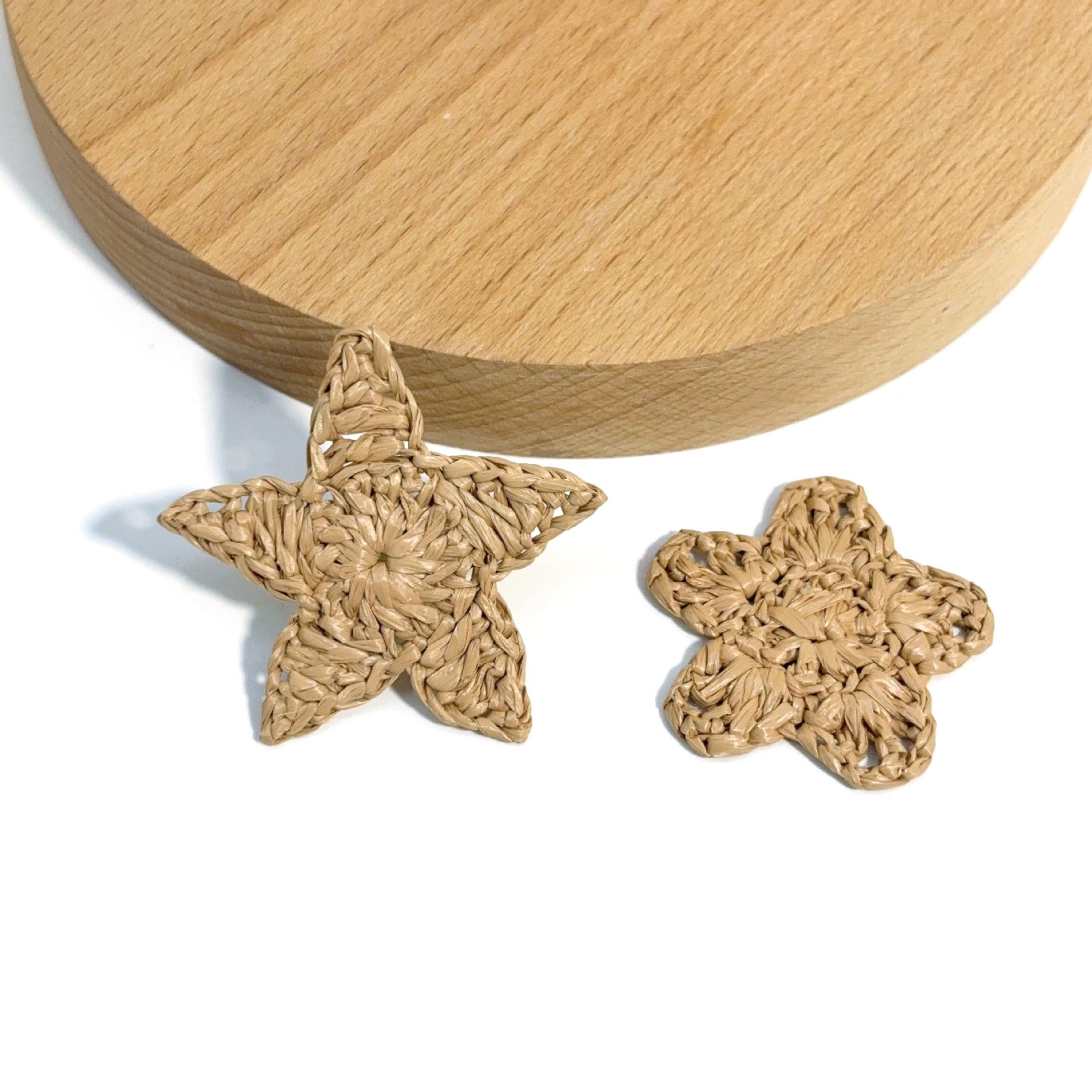 Pentagram Knitting Raffia Jewelry Accessory In Pastoral Style