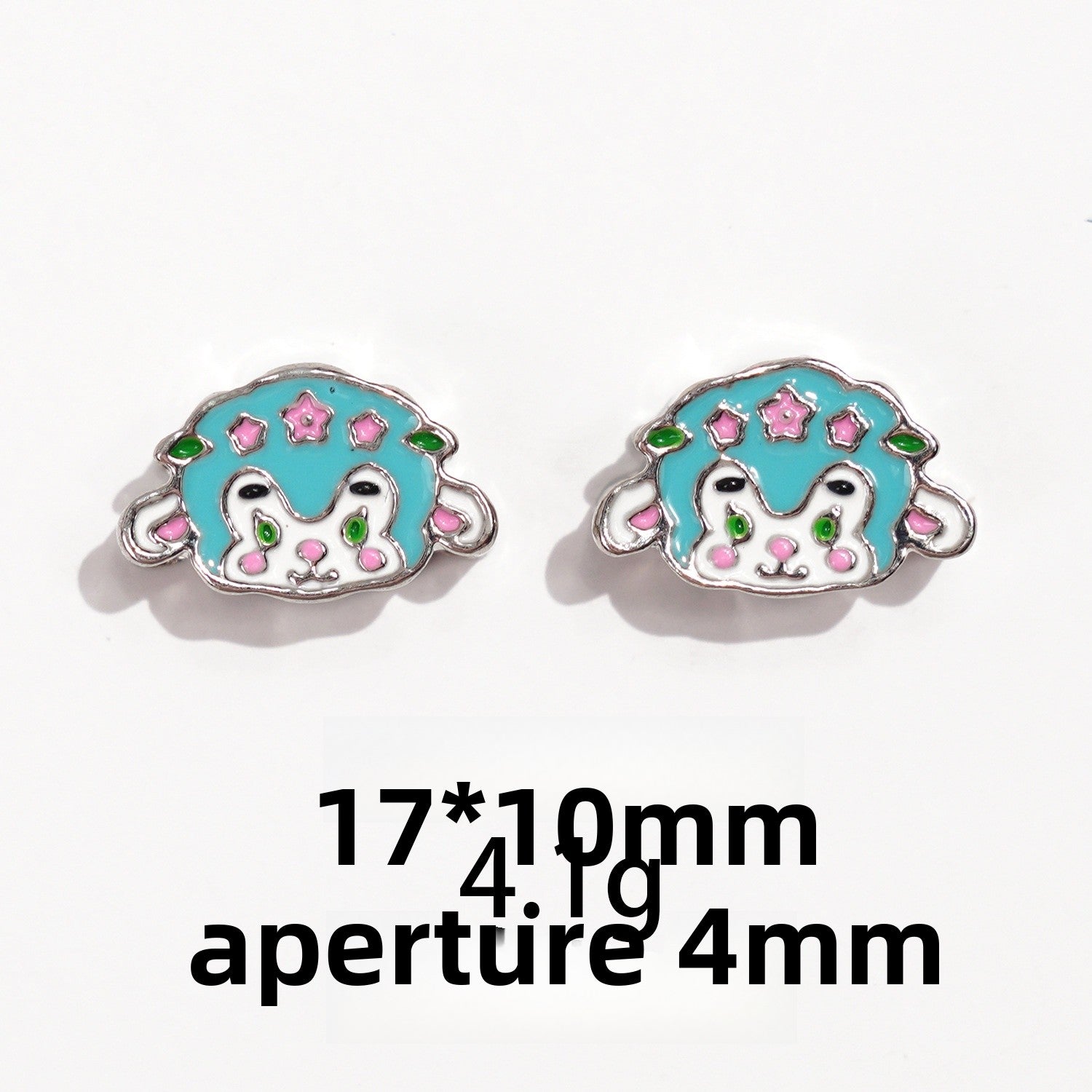 Alpaca Pendant In Alloy With Enamel Craftsmanship, 1 PCS Package, Cartoon Style Jewelry Accessory