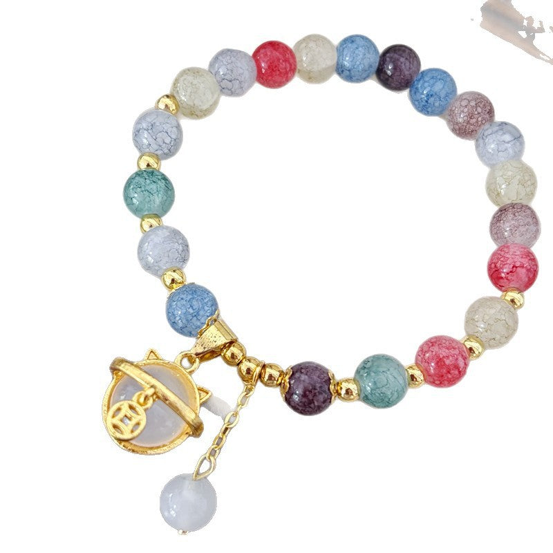 Sweet Animal Beaded Bracelet In Colorful Glass, Unisex Style Perfect For Everyday Wear