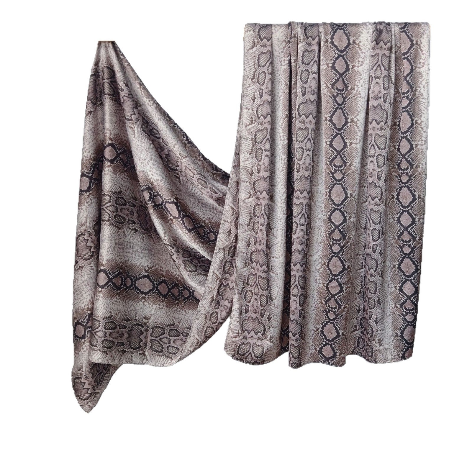 Marble Pattern Satin Scarf For Women, Perfect For Autumn Season