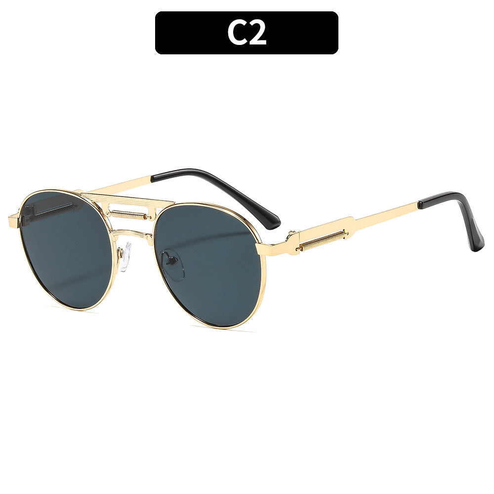 Men's Square Full Frame Sunglasses With PC Lens Material In Dyed Black, Perfect For Summer
