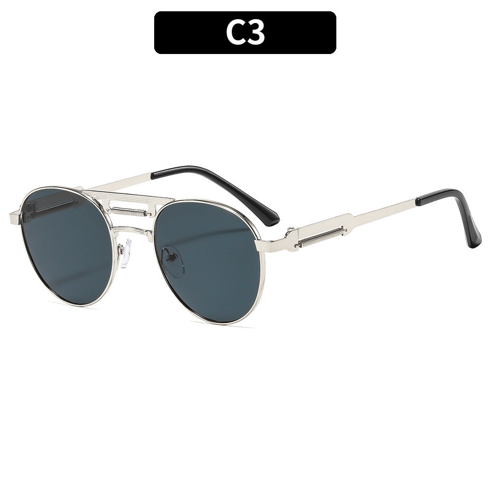 Men's Square Full Frame Sunglasses With PC Lens Material In Dyed Black, Perfect For Summer