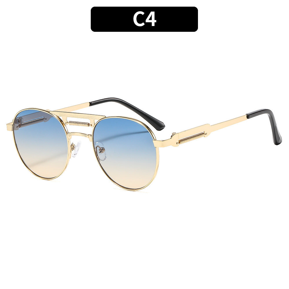 Men's Square Full Frame Sunglasses With PC Lens Material In Dyed Black, Perfect For Summer