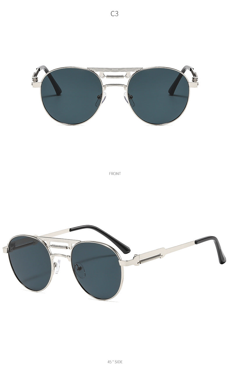 Men's Square Full Frame Sunglasses With PC Lens Material In Dyed Black, Perfect For Summer