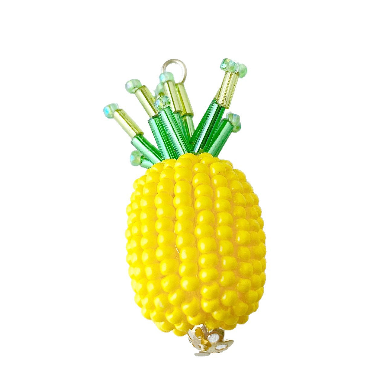 Cute Handmade Pineapple Pendant In Yellow, Jewelry Accessories