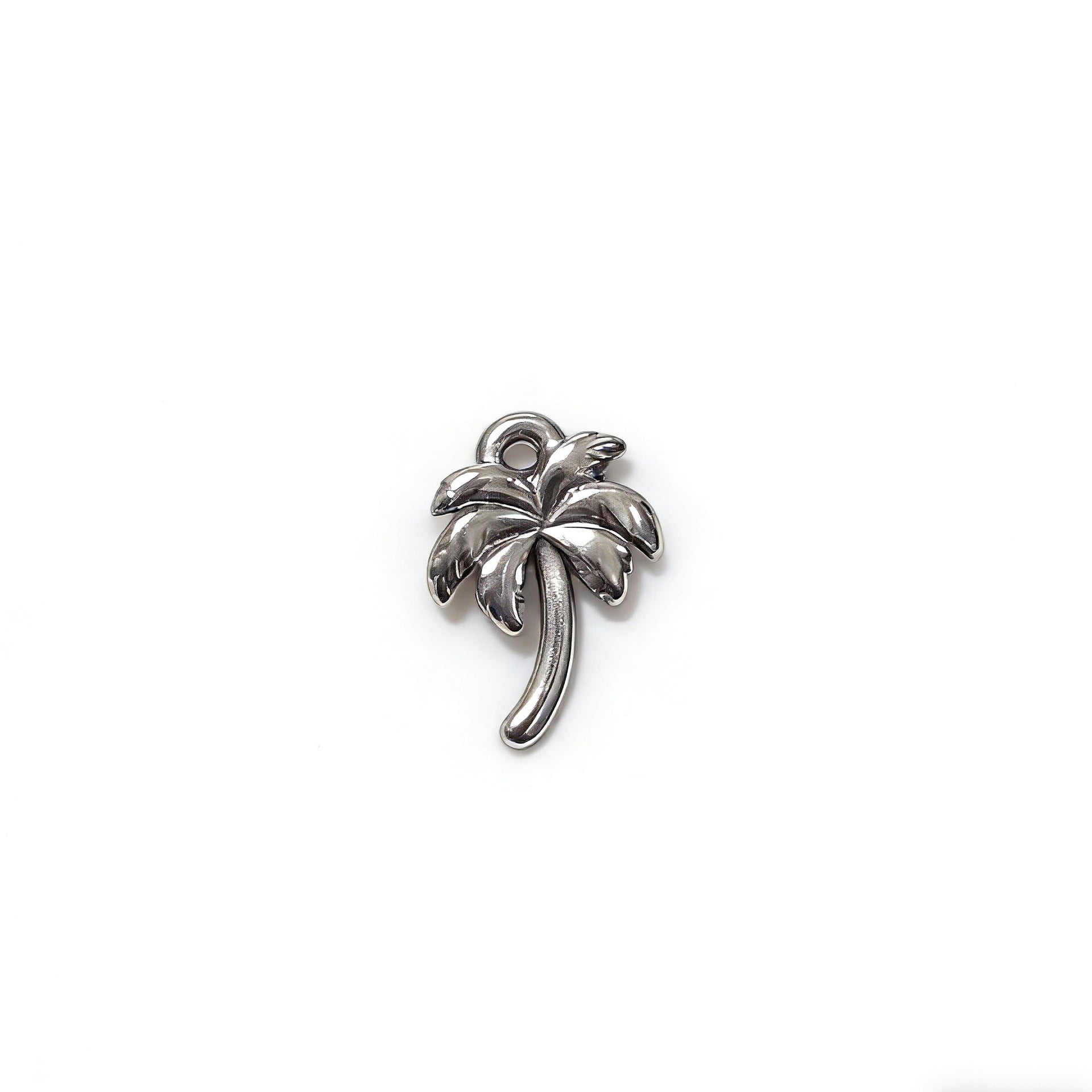 Ocean Pattern Pendant In Steel Color, Made Of Titanium Steel, Featuring A Cute Style, Perfect For Spring