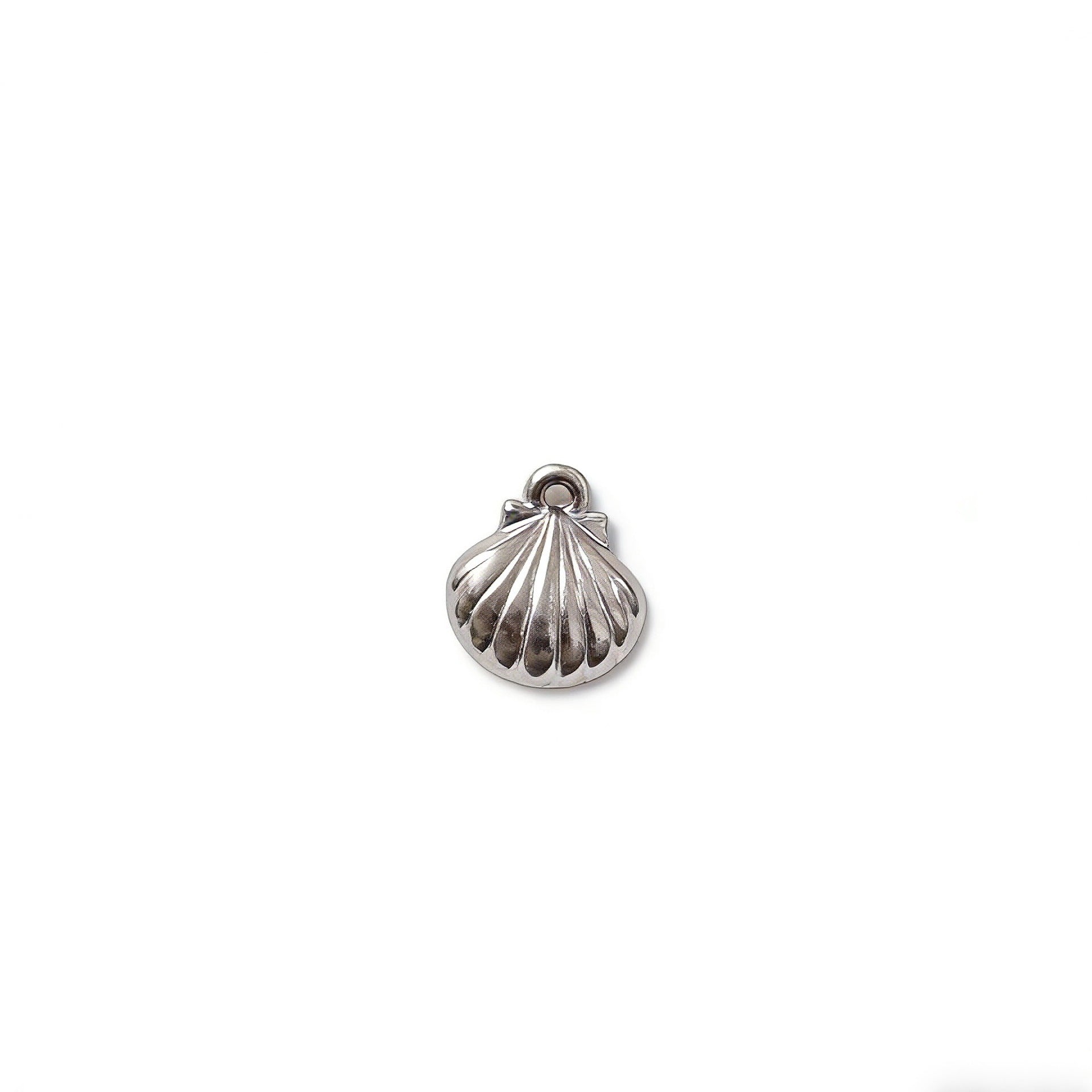 Ocean Pattern Pendant In Steel Color, Made Of Titanium Steel, Featuring A Cute Style, Perfect For Spring